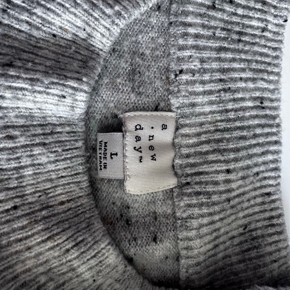 A New Day speckle mock neck sweater - Picture 3 of 7